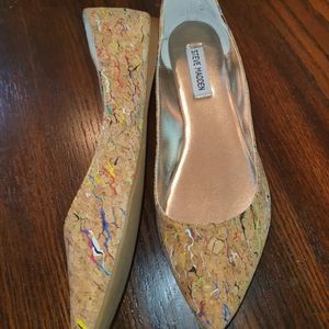 Steve Madden Haanna Multi Color Cork Flats